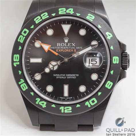 blackened rolex